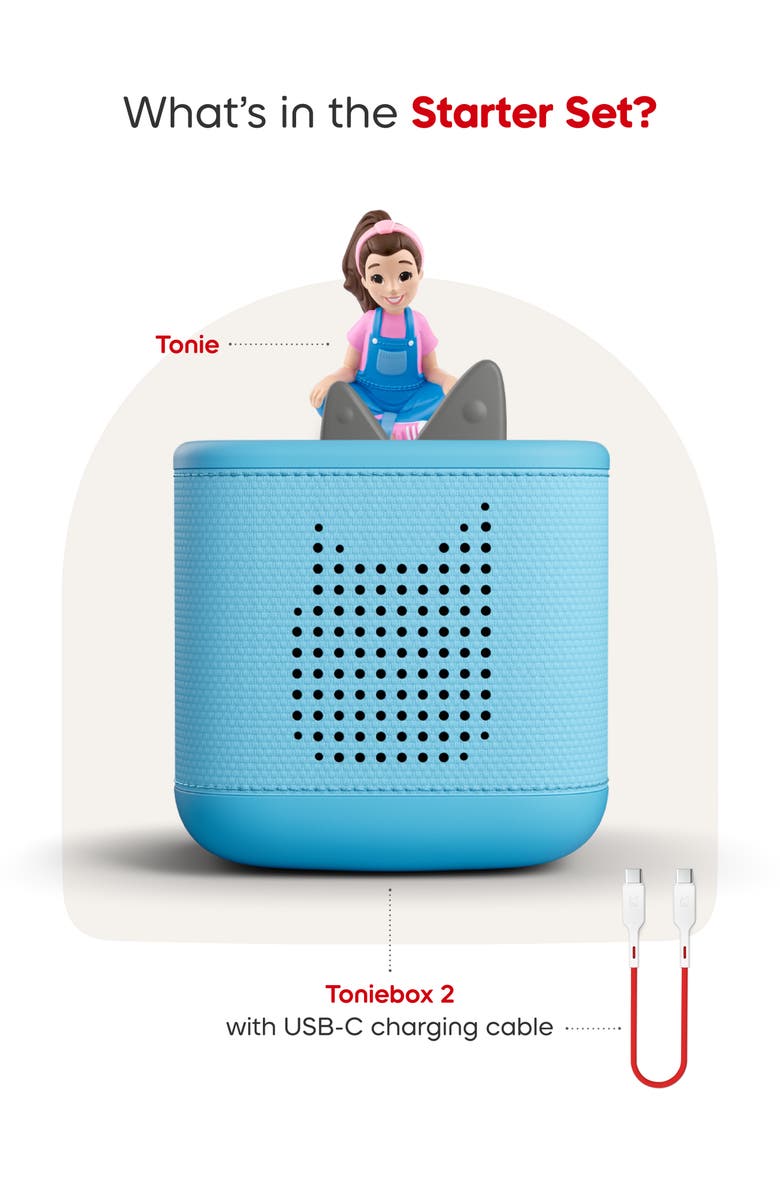 tonies Toniebox 2 Ms. Rachel Starter Set, Alternate, color, Blue