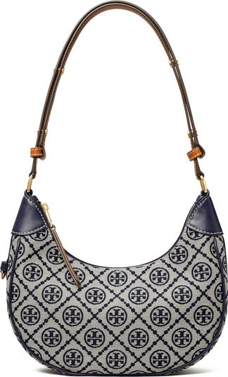 T monogram popular jacquard shoulder bag crossbody bag - blue