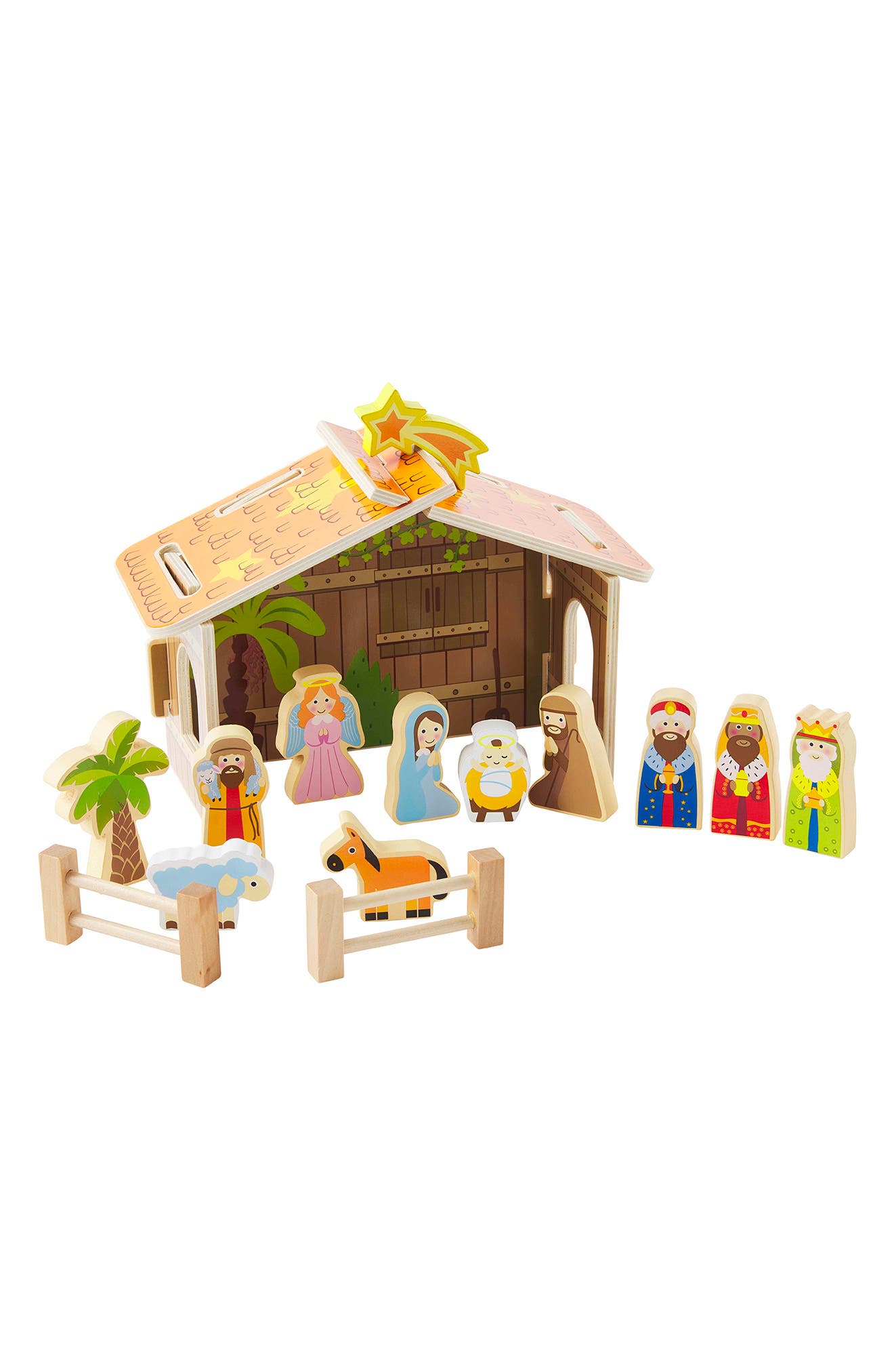 Wood Nativity Set