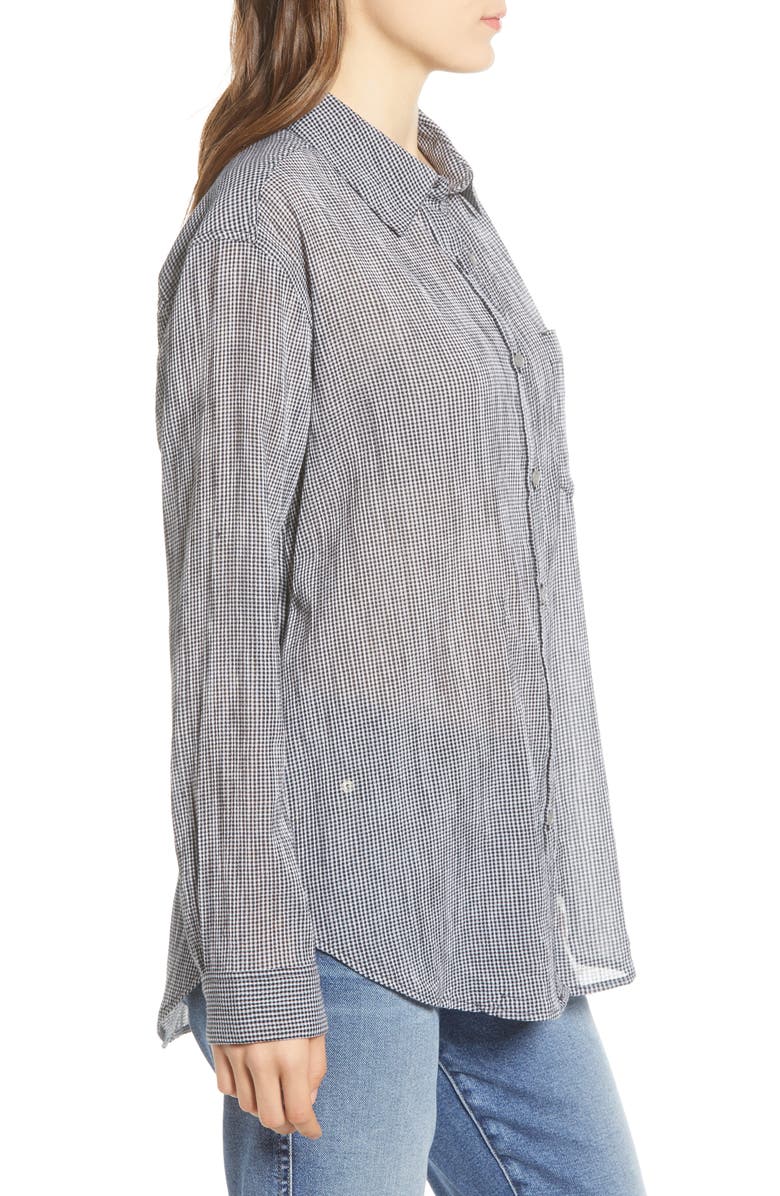 7 For All Mankind <sup>®</sup> Tie Front Shirt, Alternate, color,