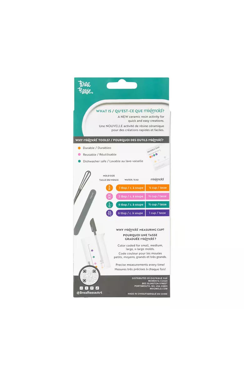 Brea Reese Mix2Mold Ceramic Resin Tool Set, Craft Kit, 4Pcs, Adults
Kids, Alternate, color,