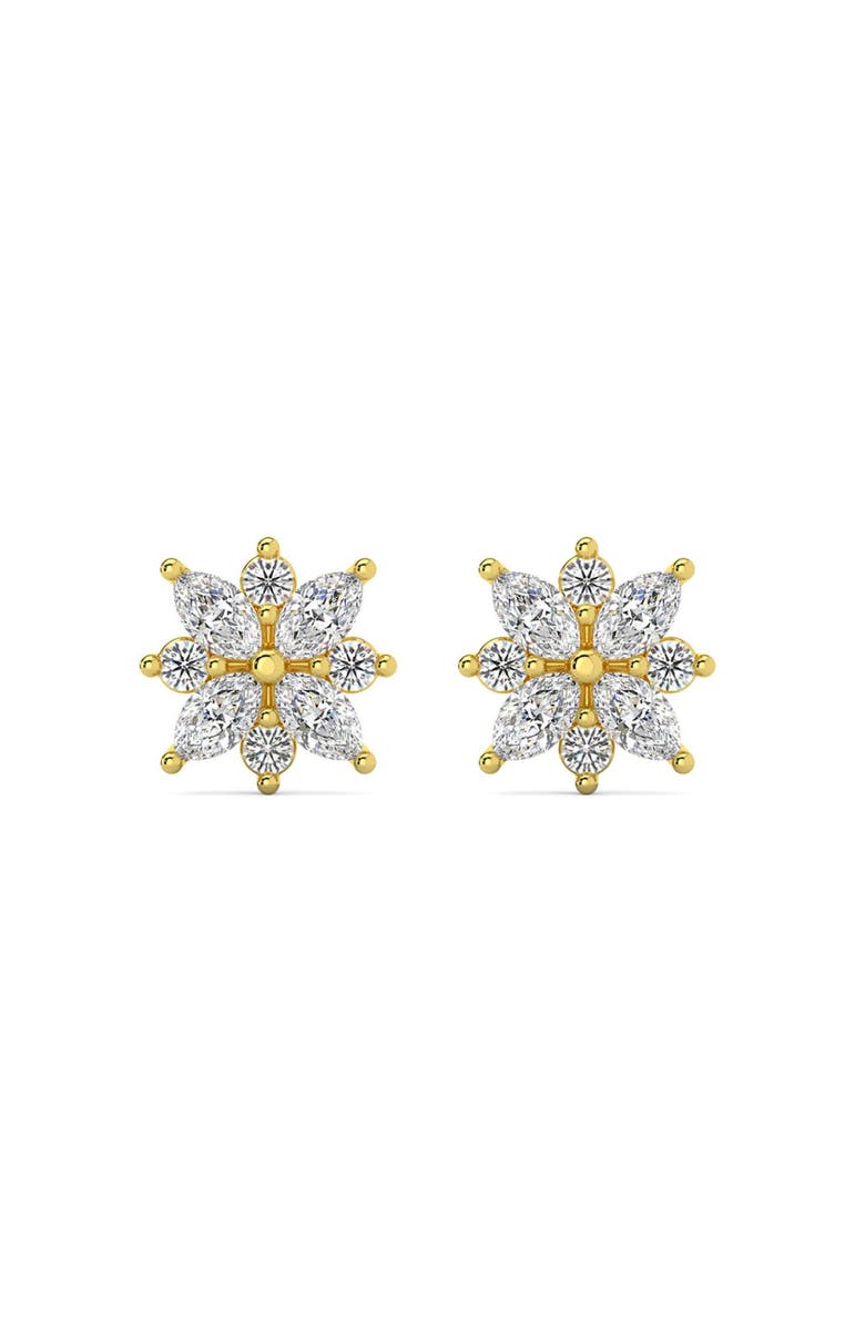 Bliss Diamond 1/2Ct Marquise Star Diamond Earrings 14k Gold Earrings Lab Grown, Alternate, color, 14K White Gold