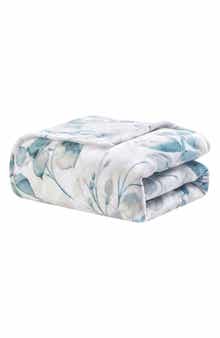 Luxury Home Floral Fleece Throw Blanket