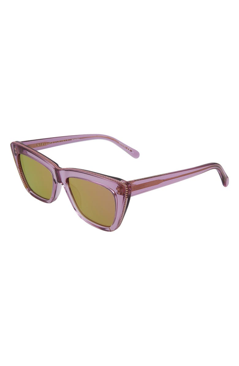 Stella McCartney 54mm Cat Eye Sunglasses, Alternate, color,