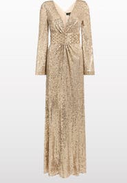 Jenny Packham June Sequin Embellished Maxi Dress