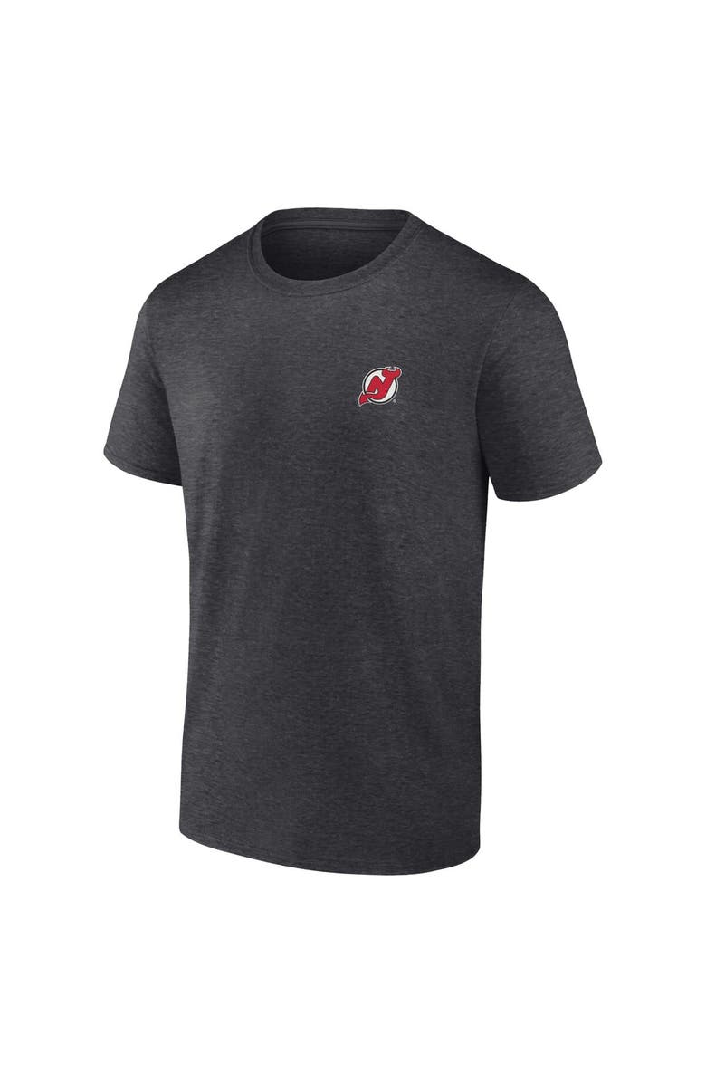 FANATICS Men's Fanatics Branded Heather Charcoal New Jersey Devils Backbone T-Shirt, Alternate, color, Heather Charcoal