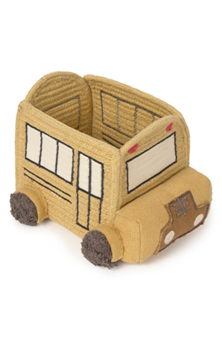 Lorena Canals Bus Mini Basket, Alternate, color, Yellow