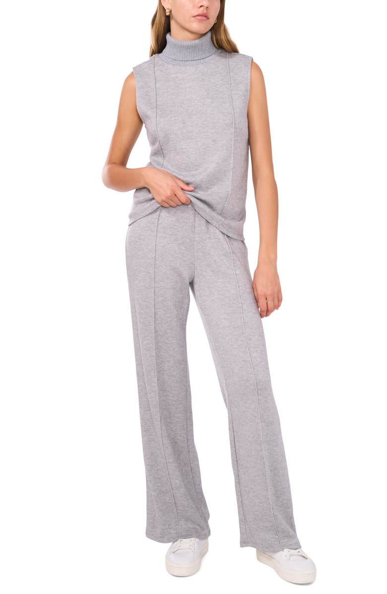 Vince Camuto Pleated Wide Leg Pants, Alternate, color, Granite