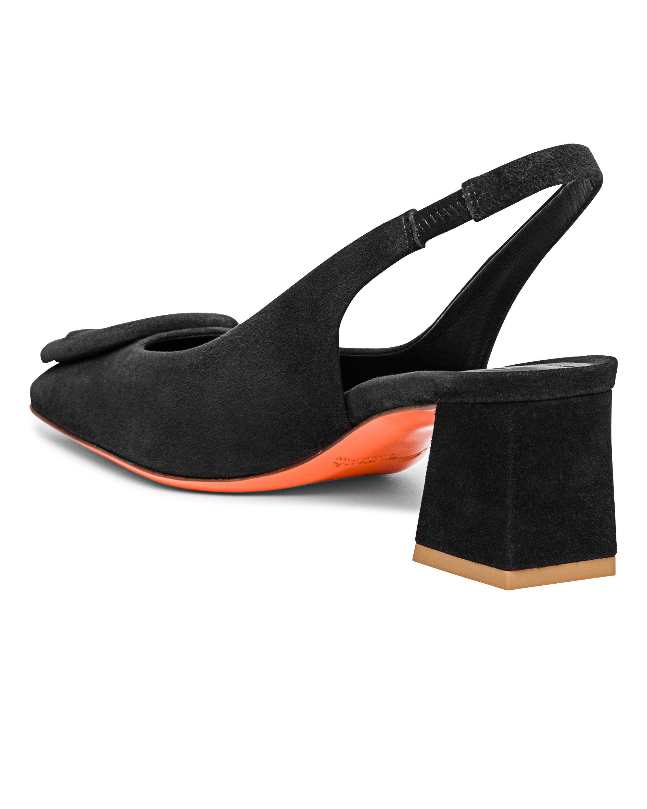 Santoni Women's Lemon Suede Sling Back, Alternate, color, 
