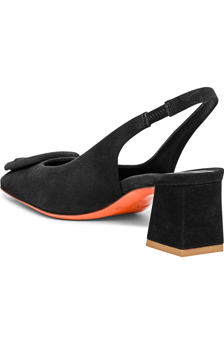Santoni Women's Lemon Suede Sling Back, Alternate, color,