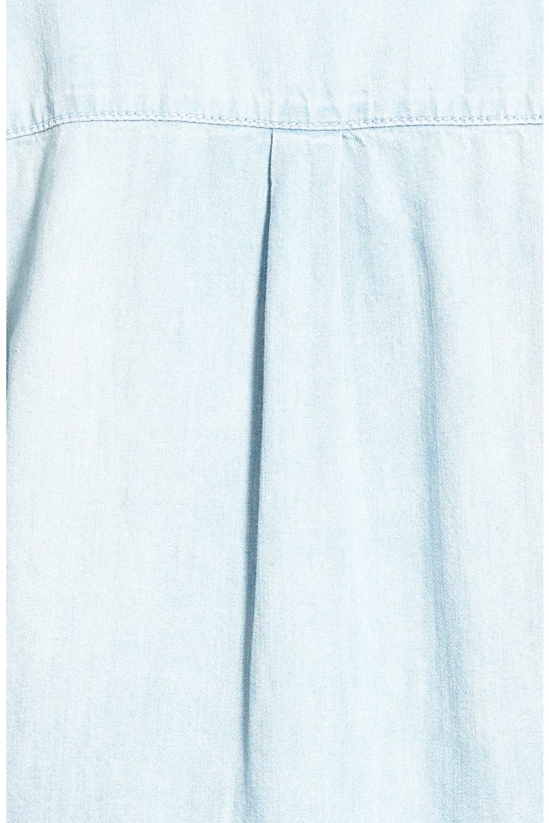 Treasure&Bond Split Back Denim Shirt, Alternate, color, NEP LIGHT VINTAGE