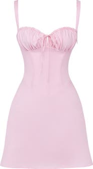 HOUSE OF CB Carlotta Corset Bodice Cotton Blend Cocktail Dress
