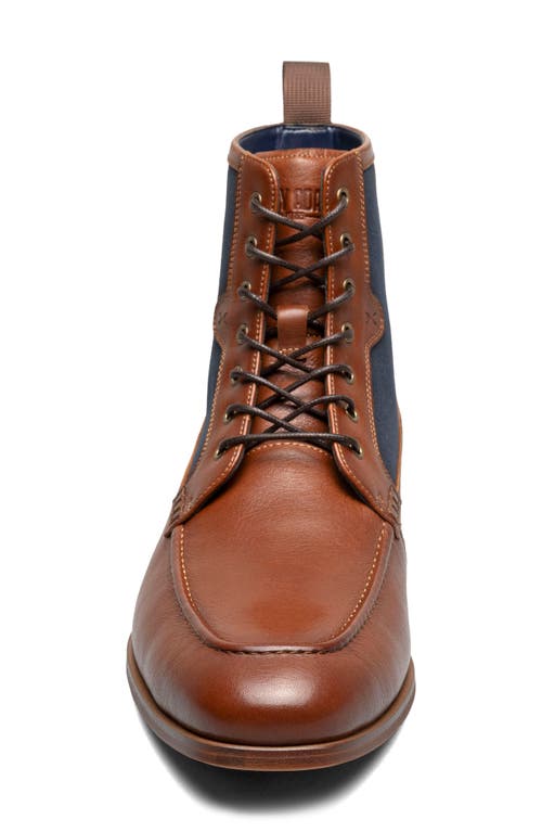 Stacy Adams Brumley Moc Toe Lace Up Boot In Brown