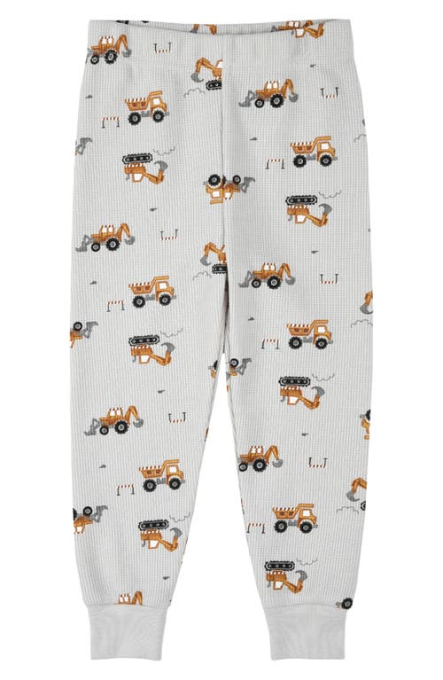 Petit Lem Kids' Fitted Two-piece Pajamas & Socks Set In Gray