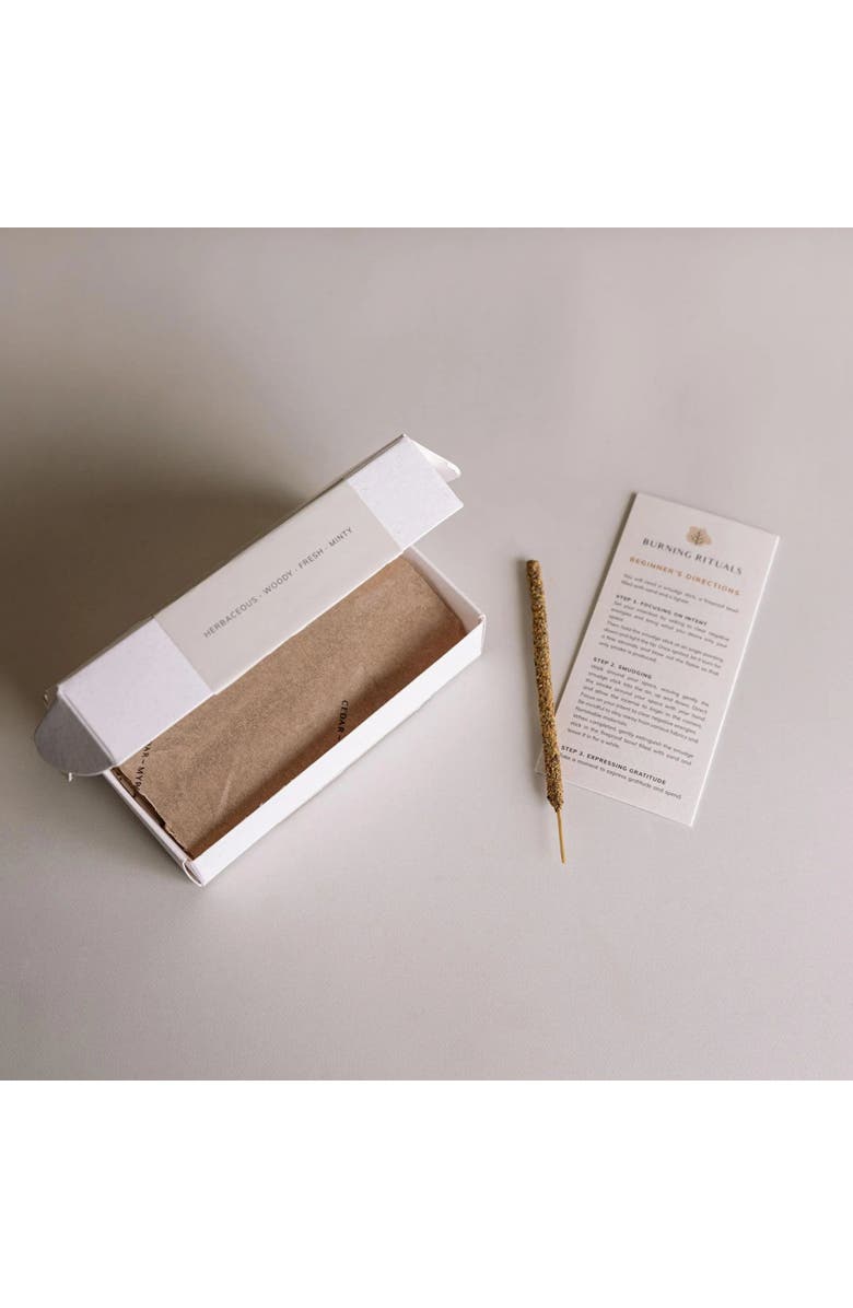 Cedar and Myrrh White Sage Incense Sticks - 30 Mini Hand-Rolled Sticks, Alternate, color, NO COLOR