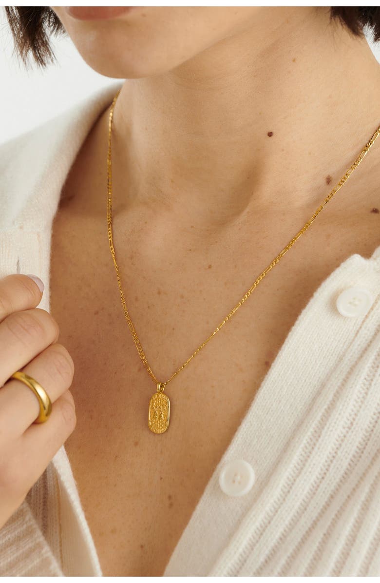 Katie Loxton 'Gemini' Waterproof Gold Zodiac Necklace, Alternate, color, Gold