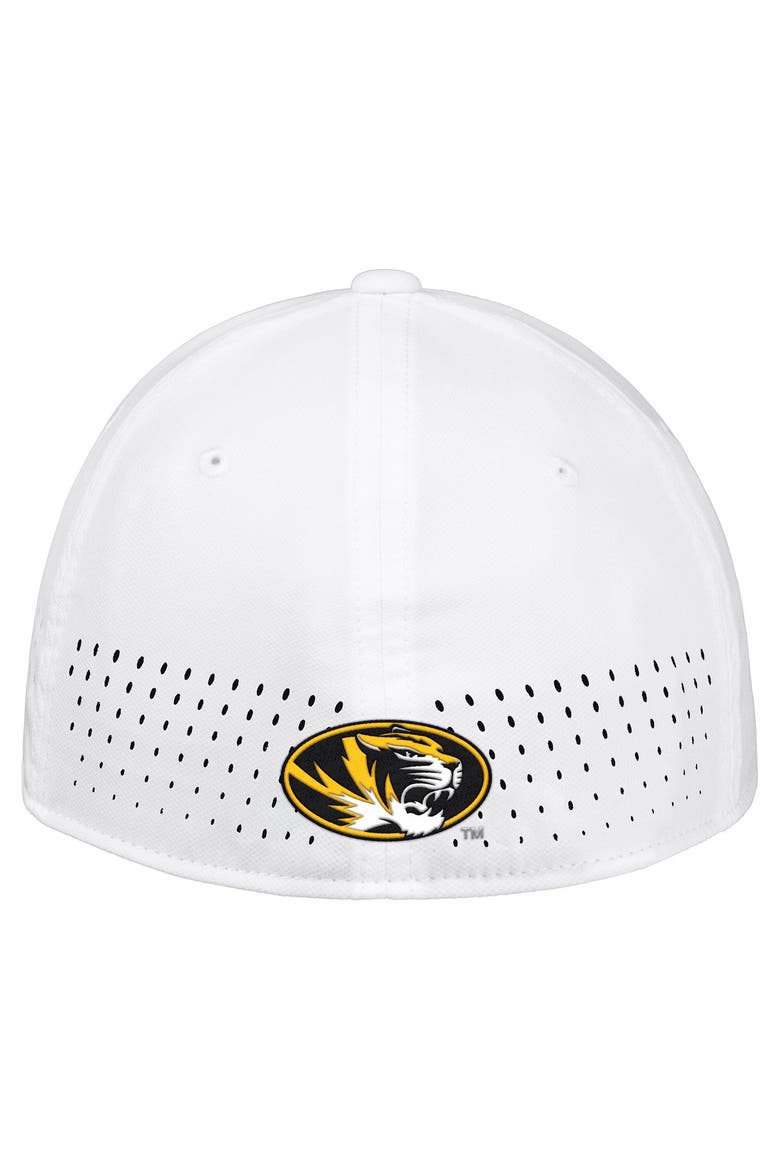 Men's Nike White Missouri Tigers 2026 On-Field AeroBill SwooshFlex Dri-FIT Hat, Alternate, color, White