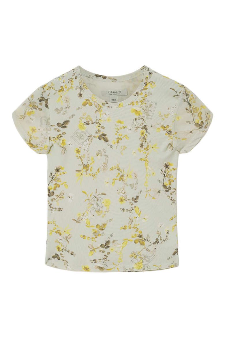 Ellie Floral Mesh Top, Alternate, color, CARMEL STEM GREEN