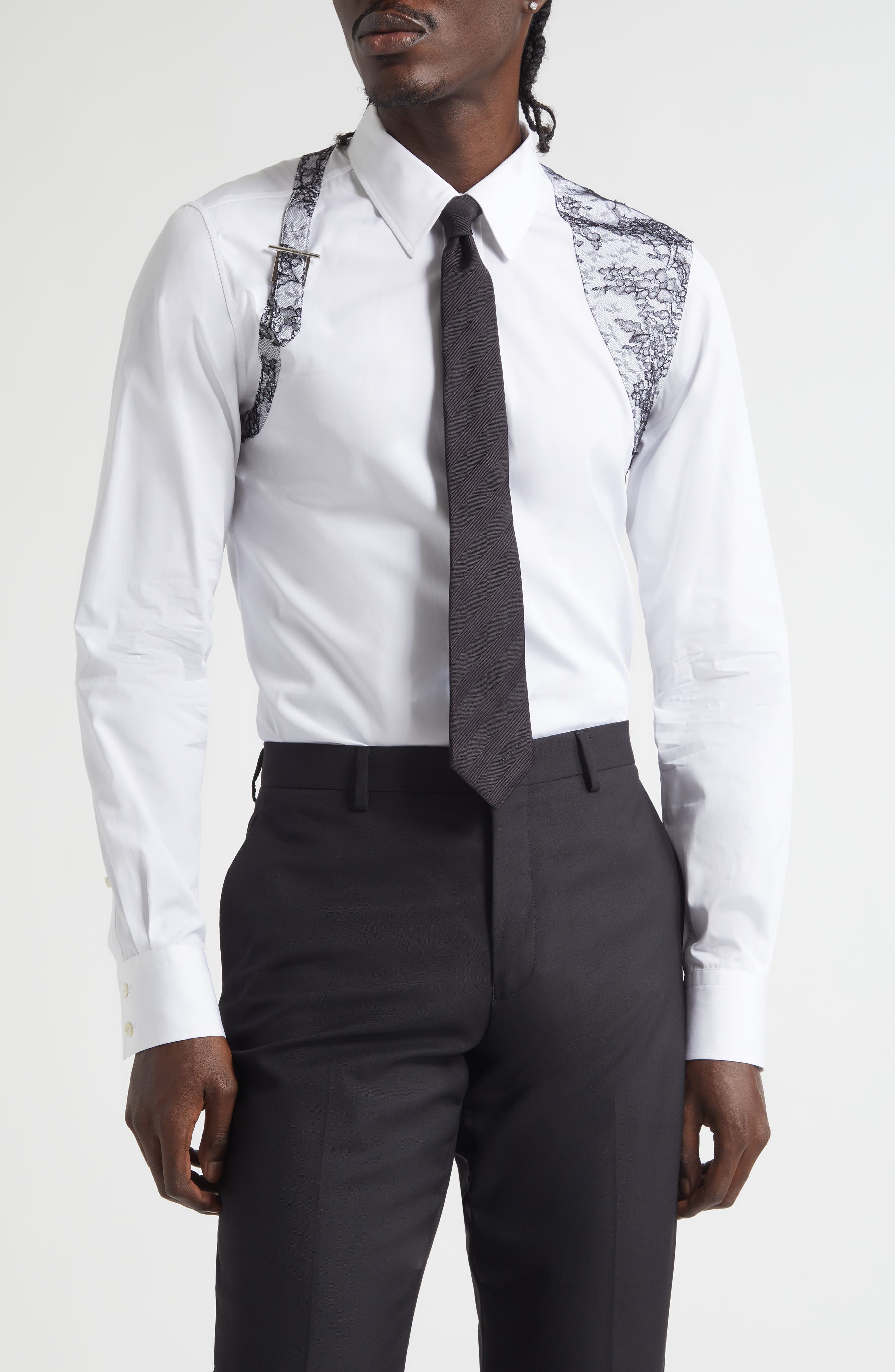 mens lace tie
