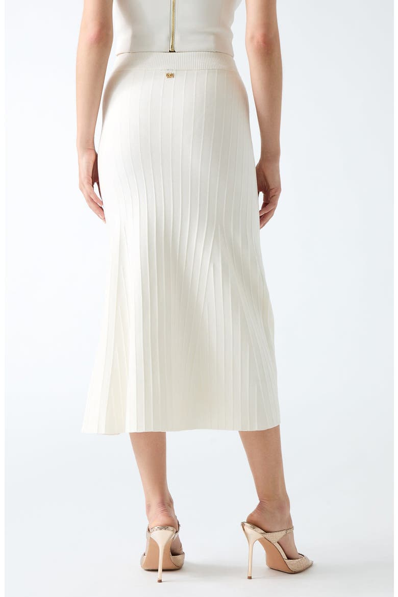 Kaeda Knit Side Slit Skirt, Alternate, color, OPEN WHITE