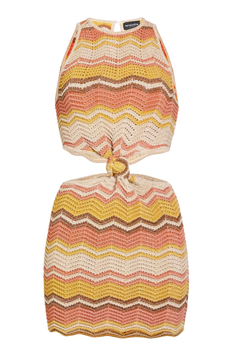 Retrofête Dania Crochet Dress, Alternate, color, 