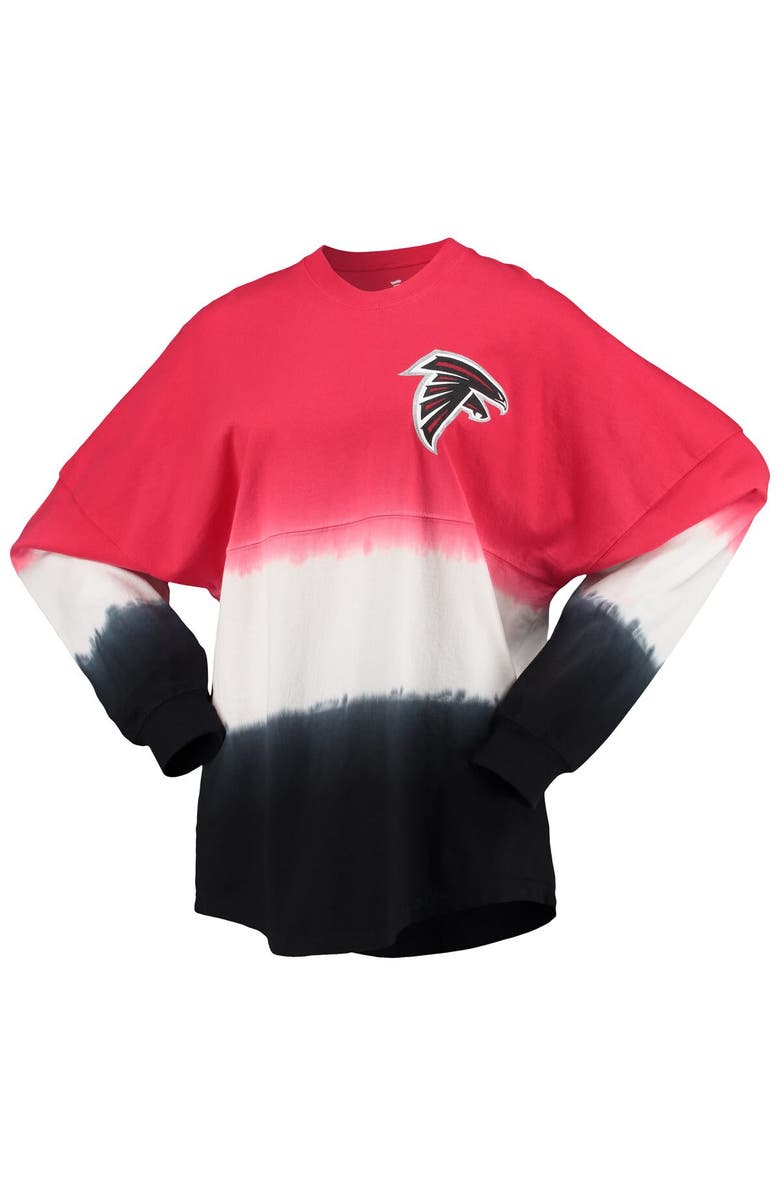 FANATICS Women's Fanatics Branded Red/Black Atlanta Falcons Ombre Long Sleeve T-Shirt, Alternate, color, Red