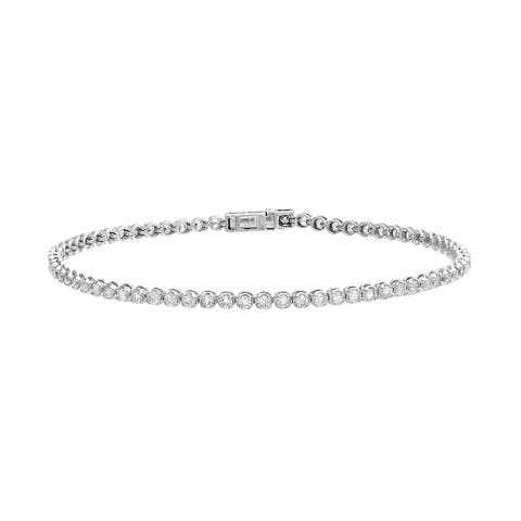 2 Carat Diamond Tennis Bracelet 14K