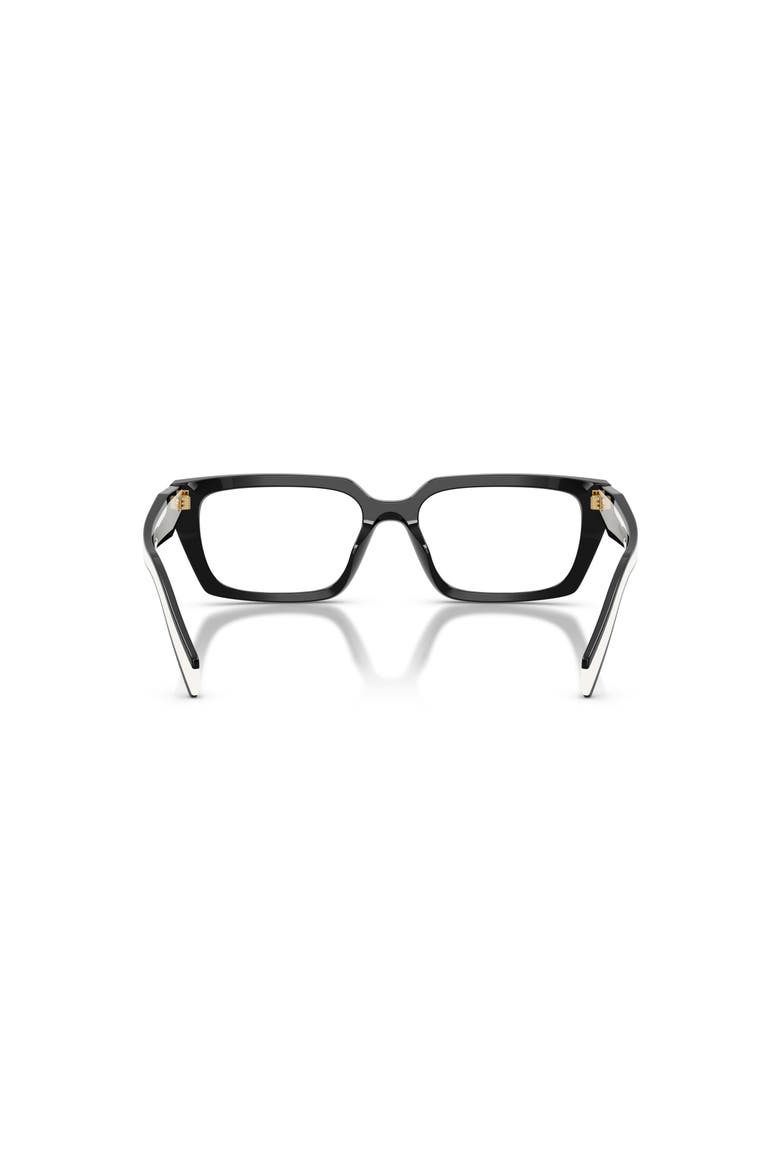 53mm Rectangle optical glasses, Alternate, color, Black