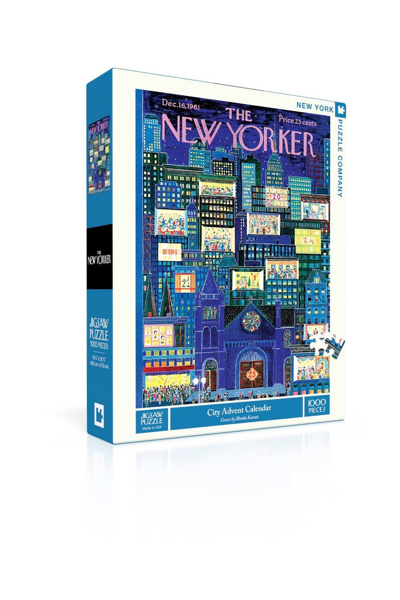 City Advent Calendar 1000 Piece Puzzle, Alternate, color, No Color