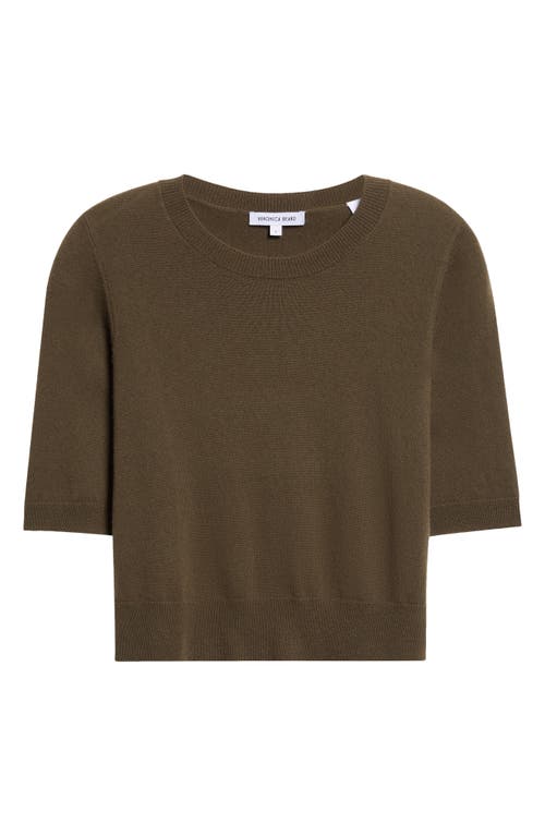 Veronica Beard Shana Short Sleeve Cashmere Sweater In Black