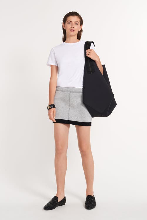 Ansea The Reversible Sweat Skirt In Black/gray