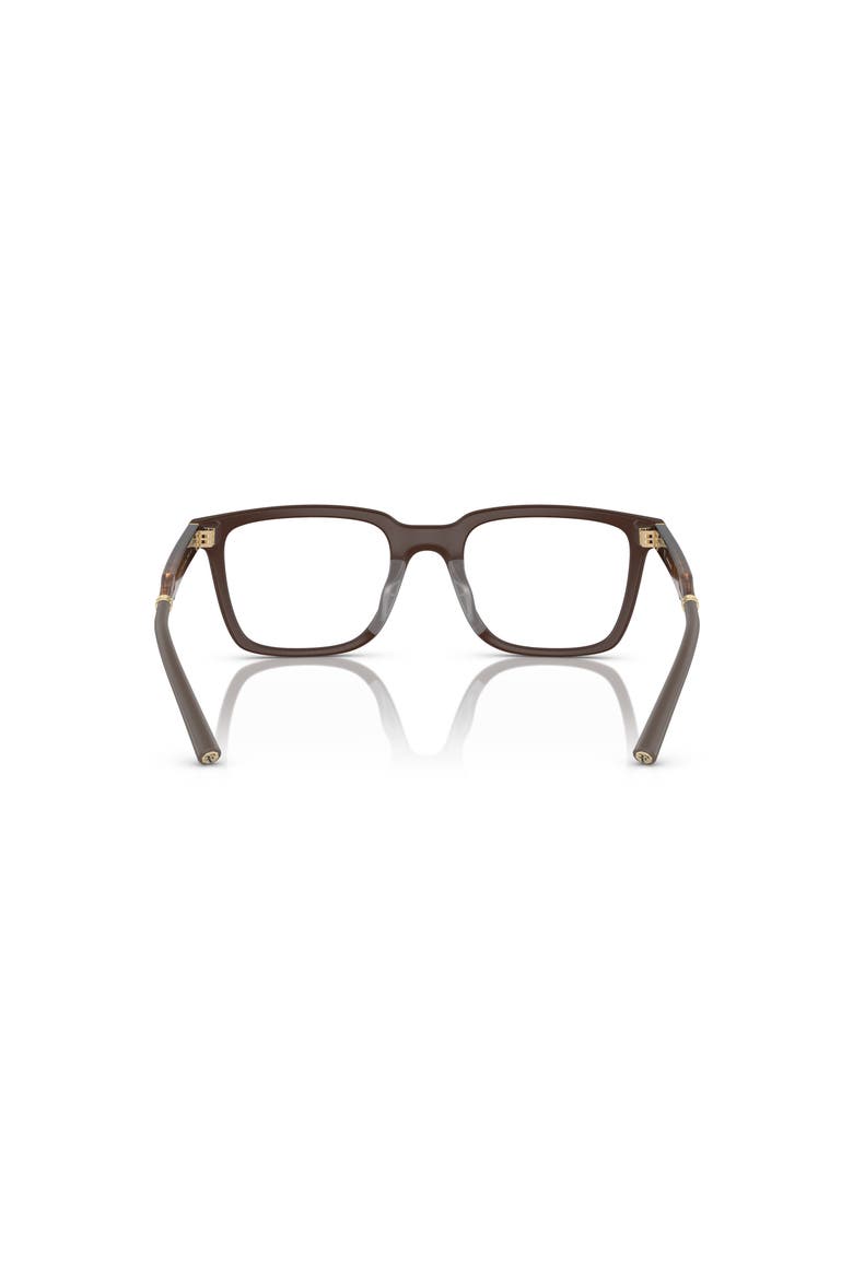 52mm Rectangle optical glasses, Alternate, color, Brown