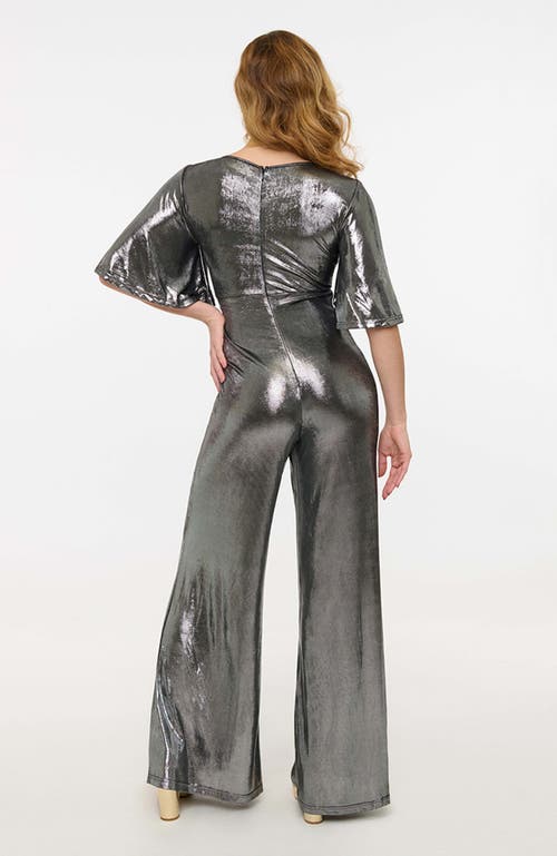 Smak Parlour 1960s Cutout Jumpsuit In Silver