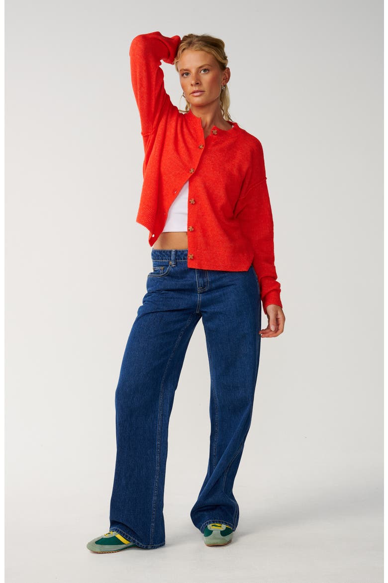 Emily Cardigan, Alternate, color, RED