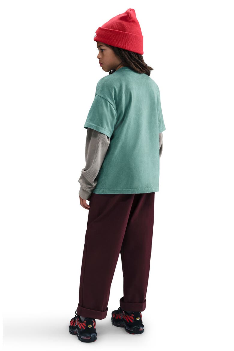 Kids' Sportswear Club Washed Cotton T-Shirt, Alternate, color, BICOASTAL