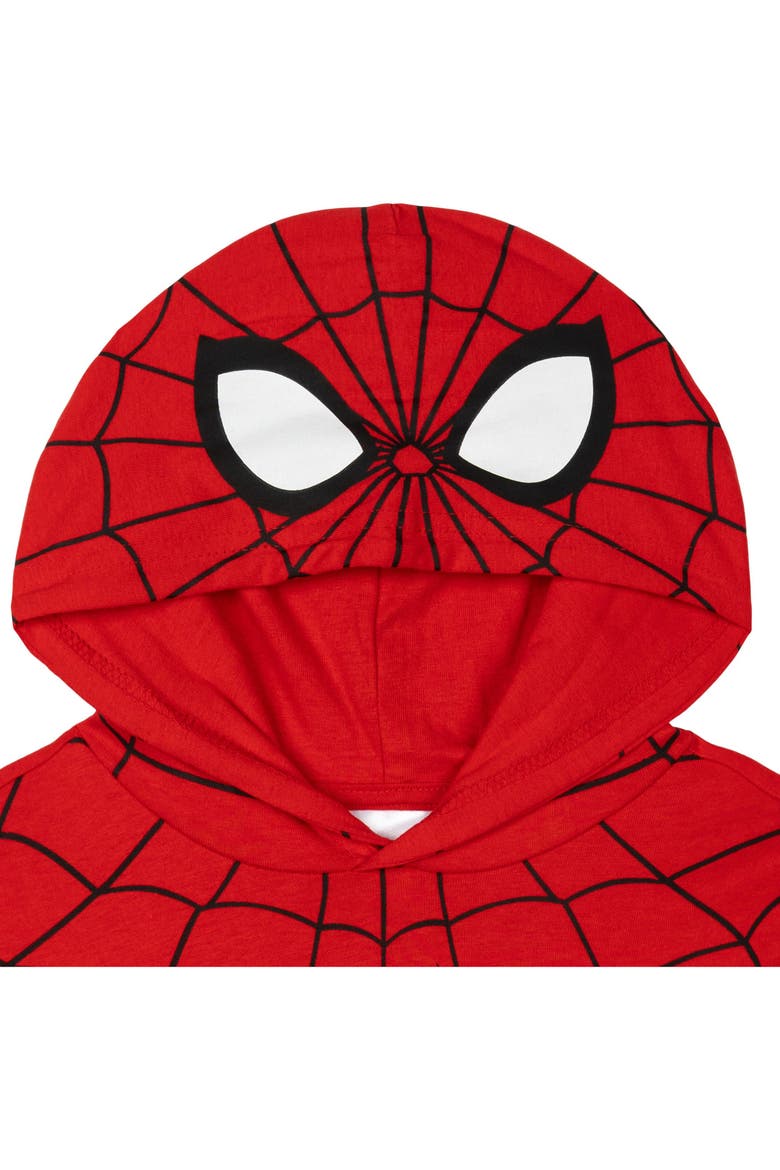 Spider-Man Hooded T-Shirt, Alternate, color, Spider Man Red Blue