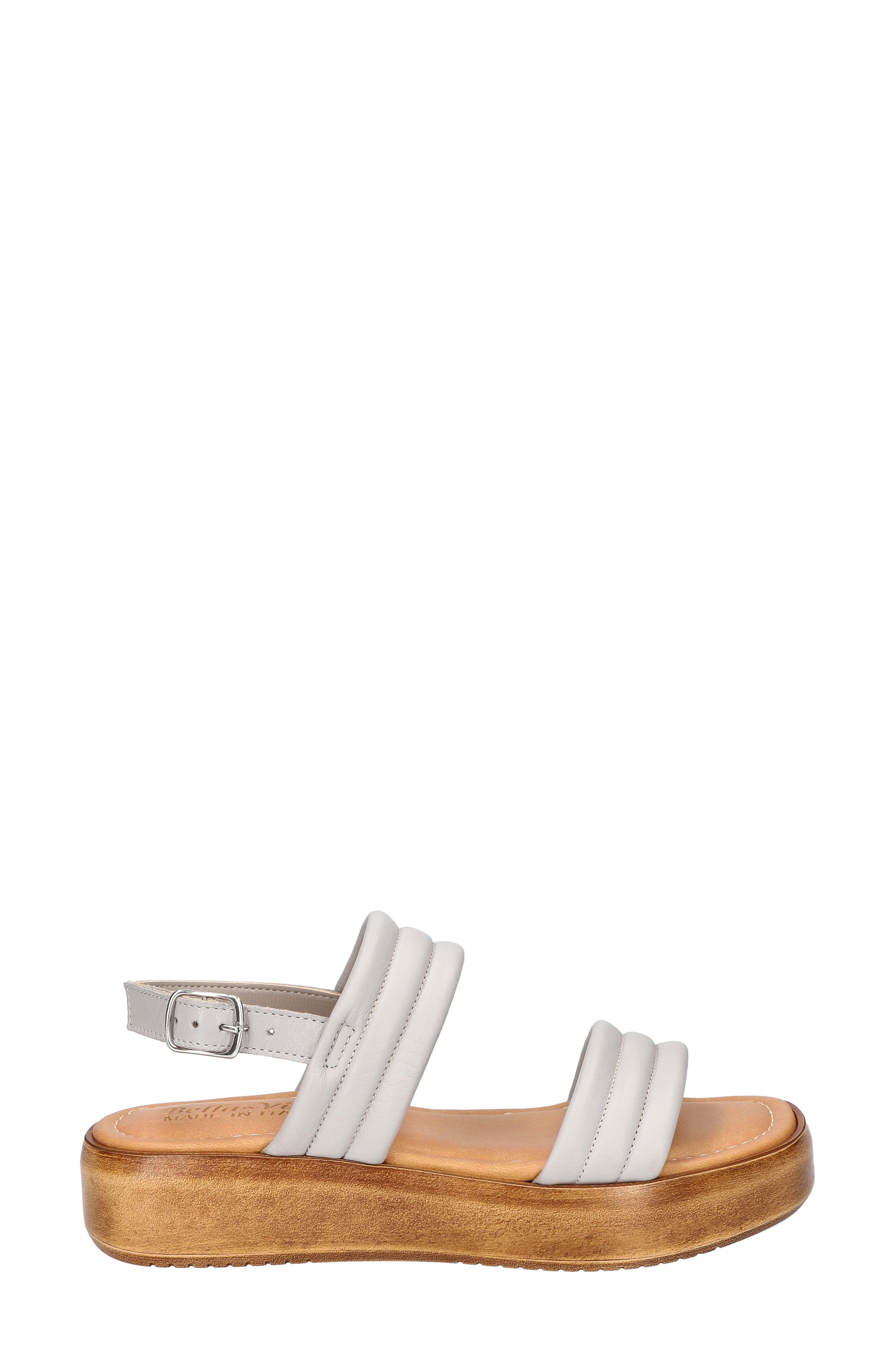 Bella Vita Ode Platform Sandal, Alternate, color, Grey Italian Leather