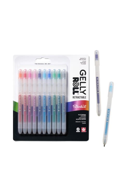 Gelly Roll Retractable Gel Pens, Stardust Assorted, 10 Pack