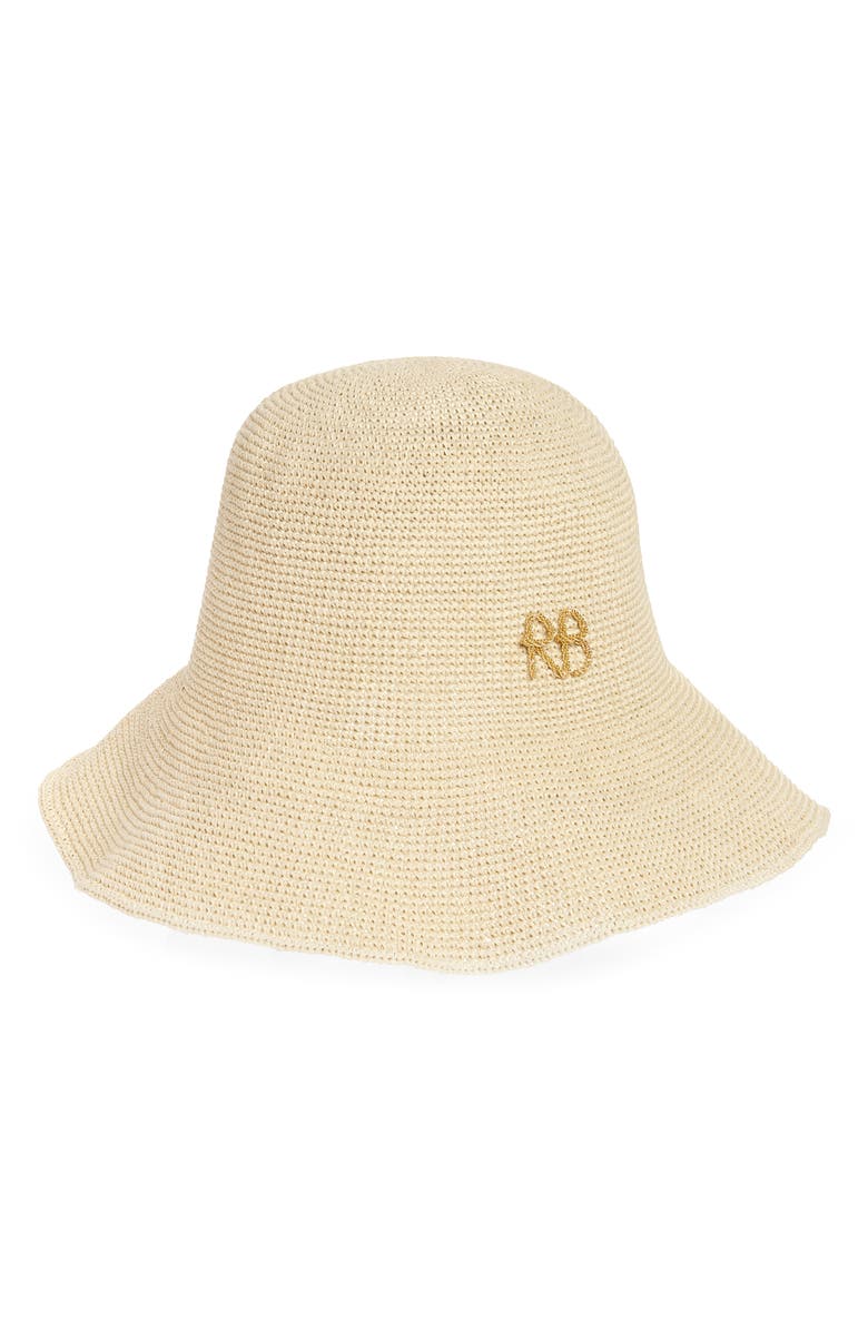 Ruslan Baginskiy Straw Bucket Hat, Main, color, Natural Straw
