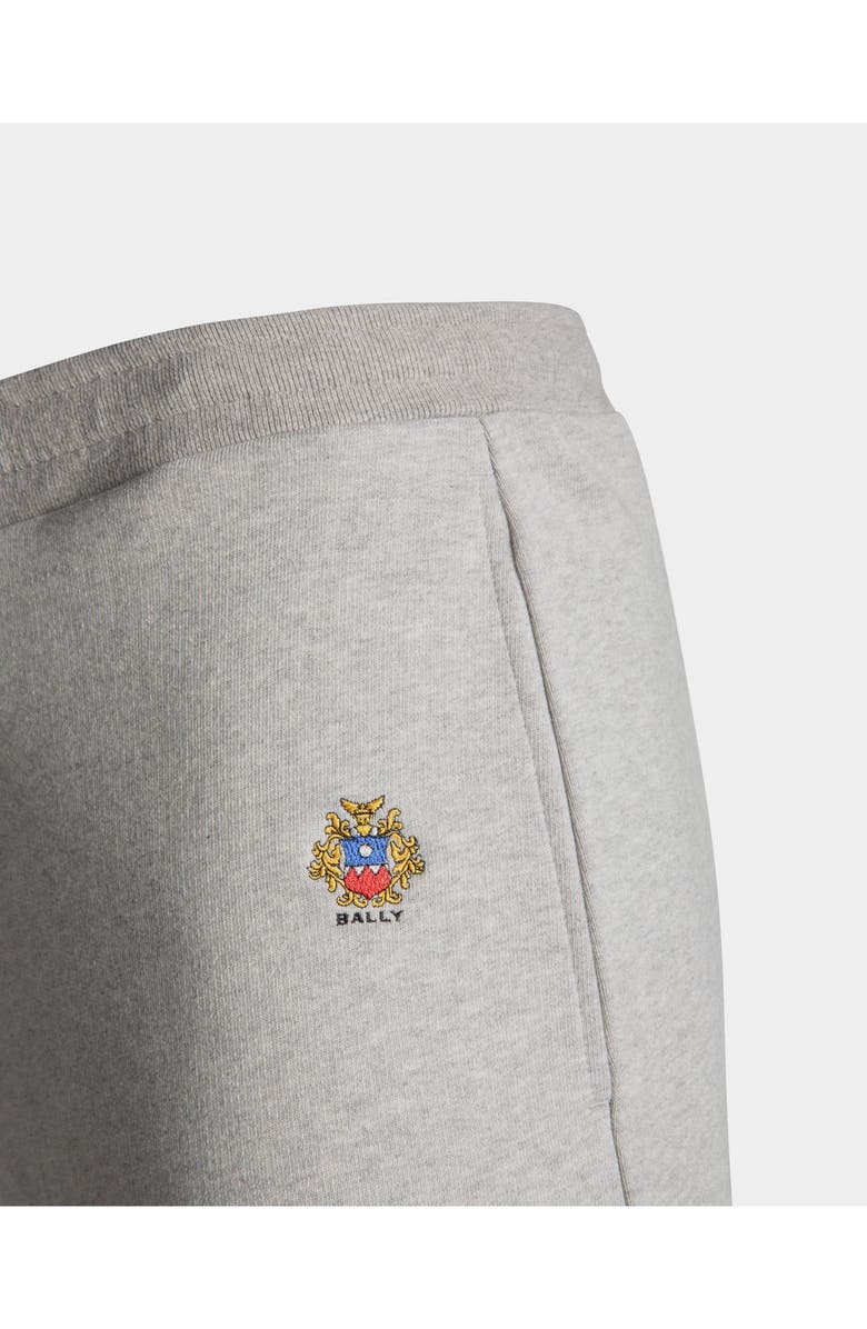 Bally Sweatpants With a Bally Crest Logo In Cotton, Alternate, color, Gray