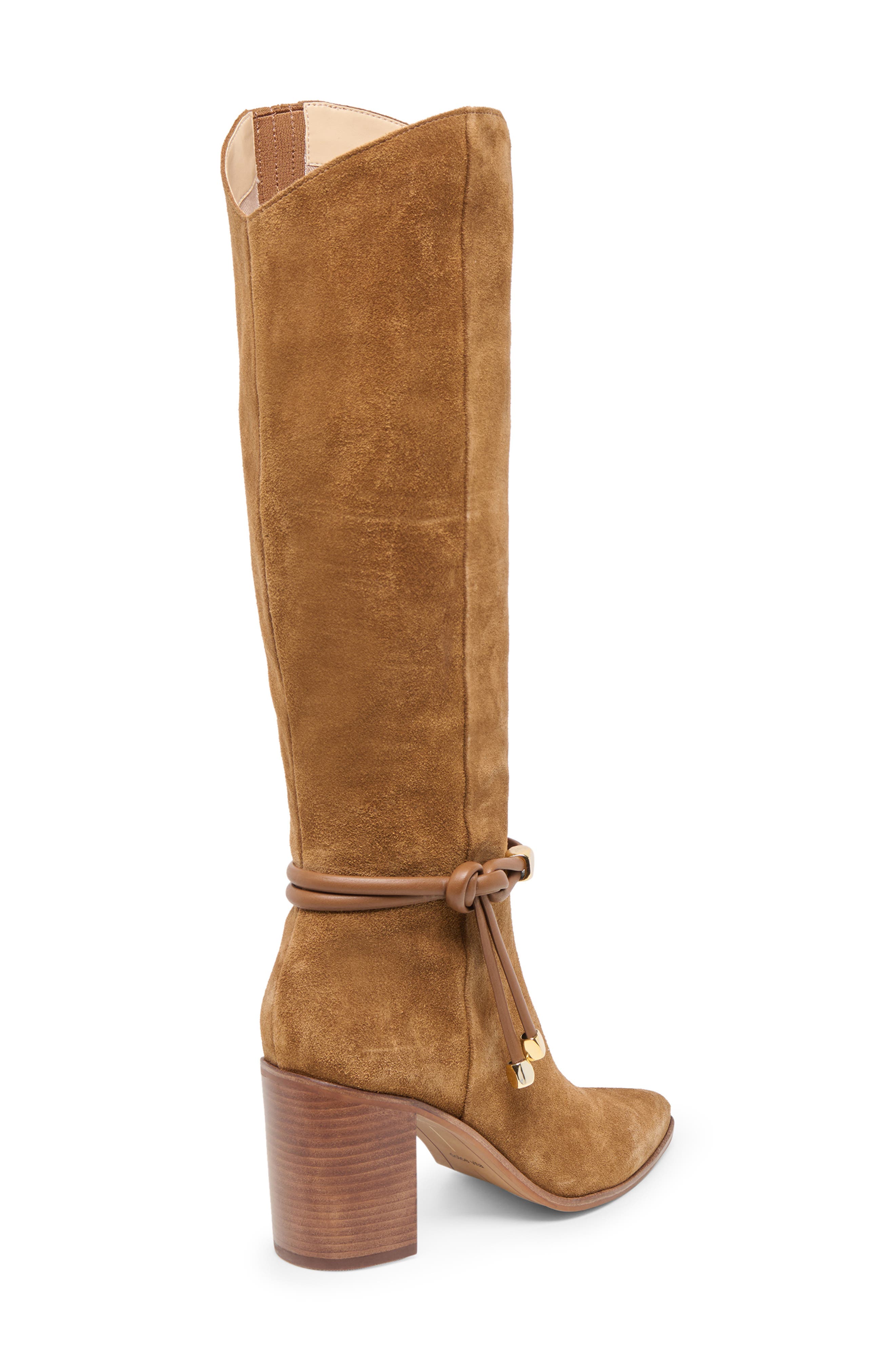 Dolce Vita Tarren Knee High Boot, Alternate, color, Brown Suede