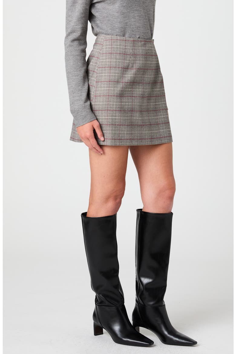 Leonie Tartan Plaid Miniskirt, Main, color, LEONIE PLAID