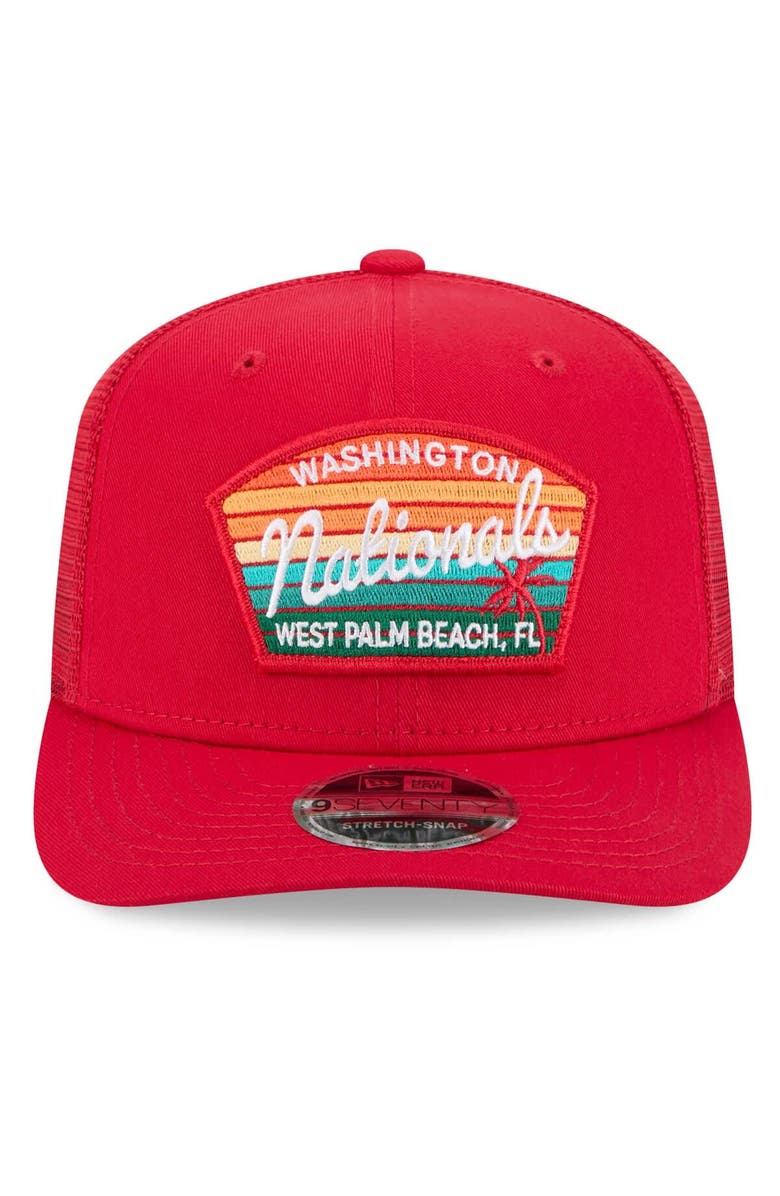 New Era Men's New Era  Red Washington Nationals 2025 Spring Training 9SEVENTY Stretch-Snap Trucker Hat, Alternate, color, 