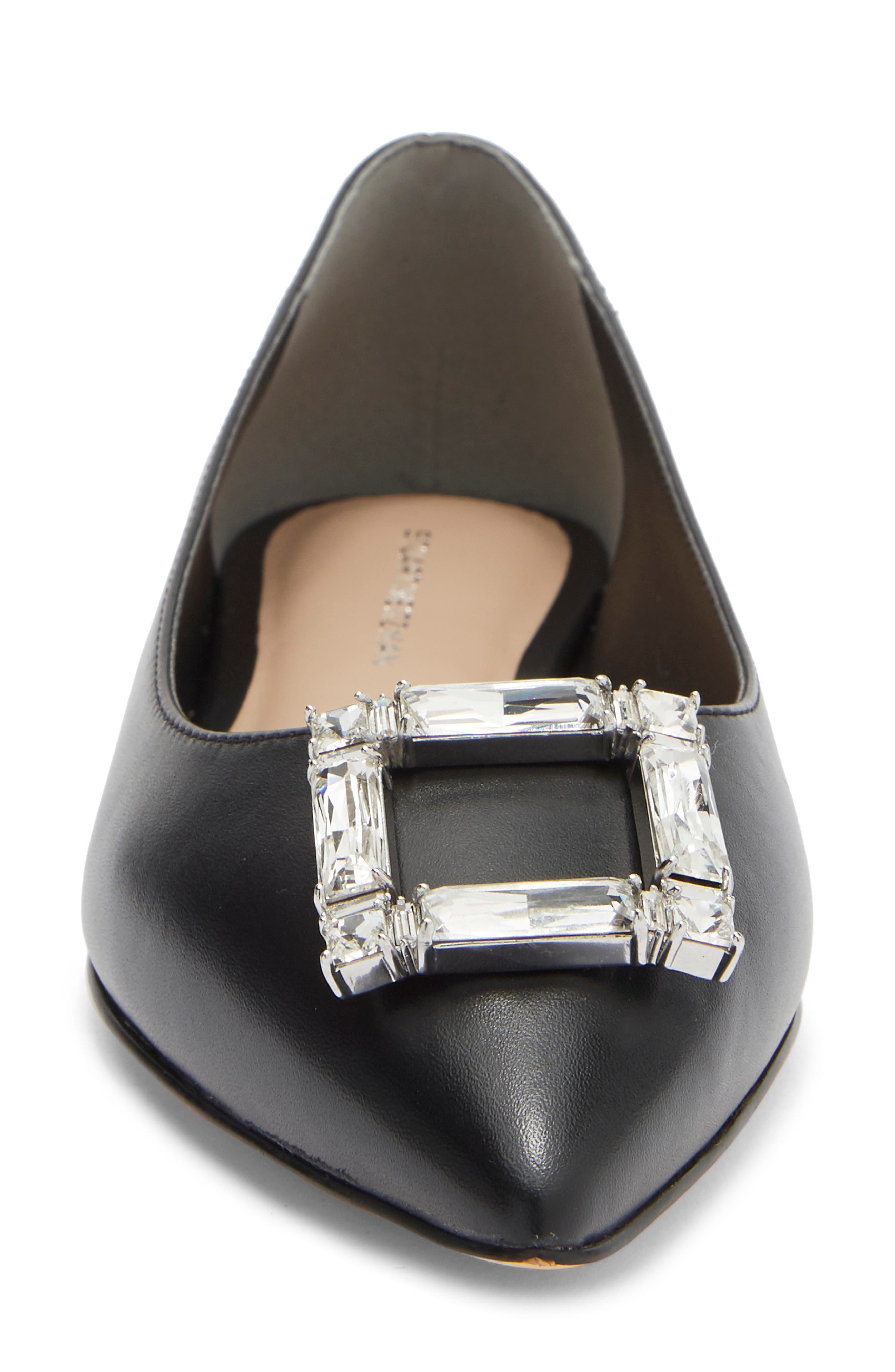 Stuart Weitzman June Flat, Alternate, color, Black