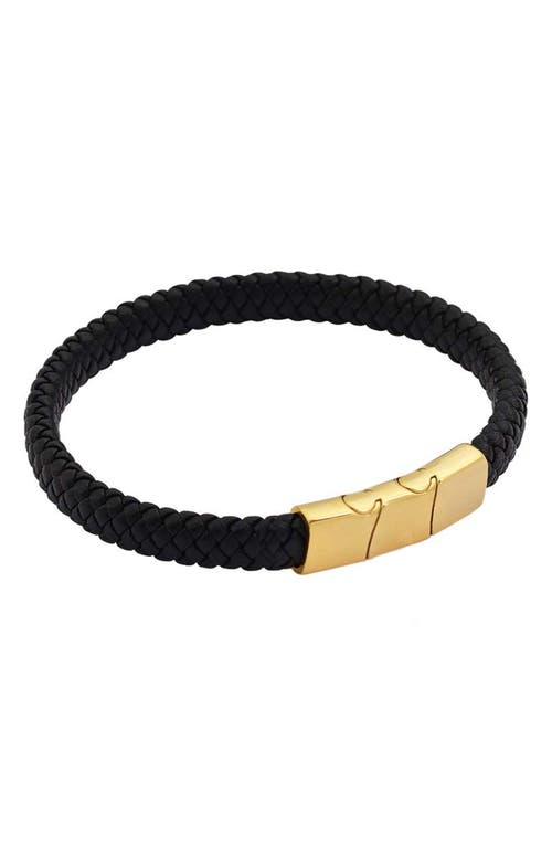 Geoffrey Beene Woven Leather Bracelet