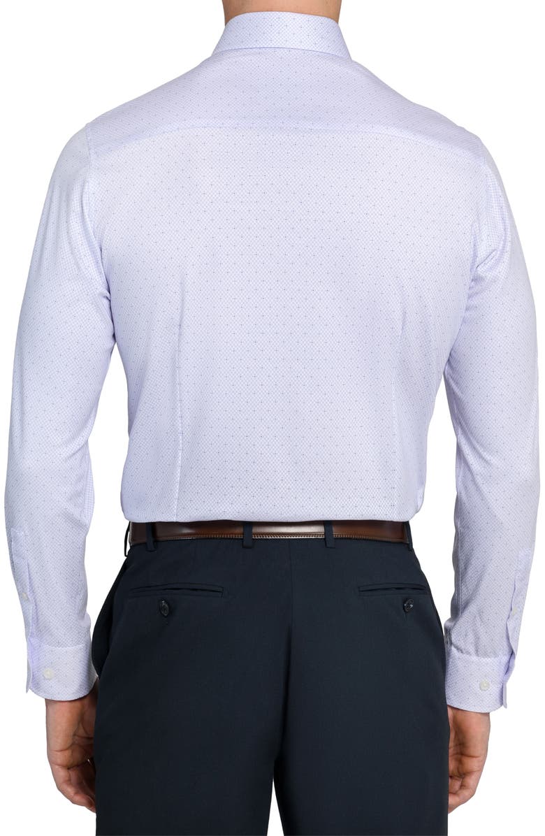 W.R.K Reworked Slim Fit Cotton Dress Shirt, Alternate, color, White/ Purple