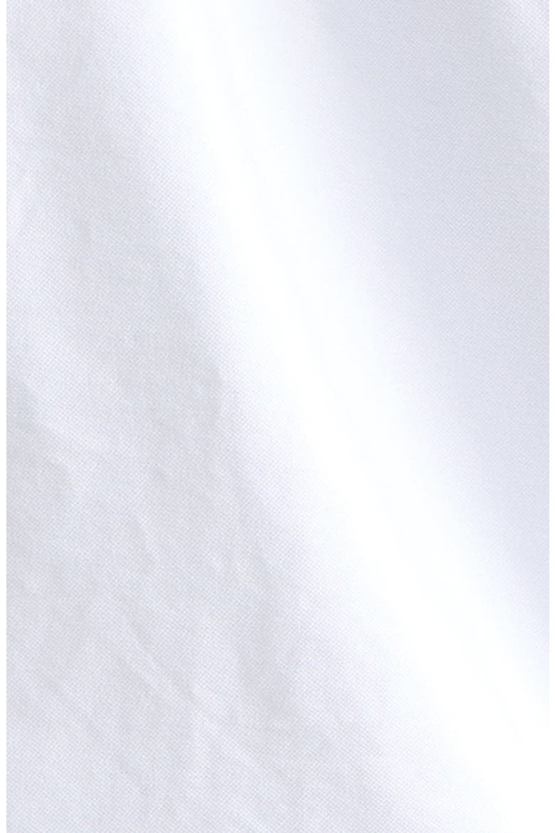 Straight Fit 4-Bar Cotton Oxford Poplin Button-Down Shirt, Alternate, color, WHITE / NAVY