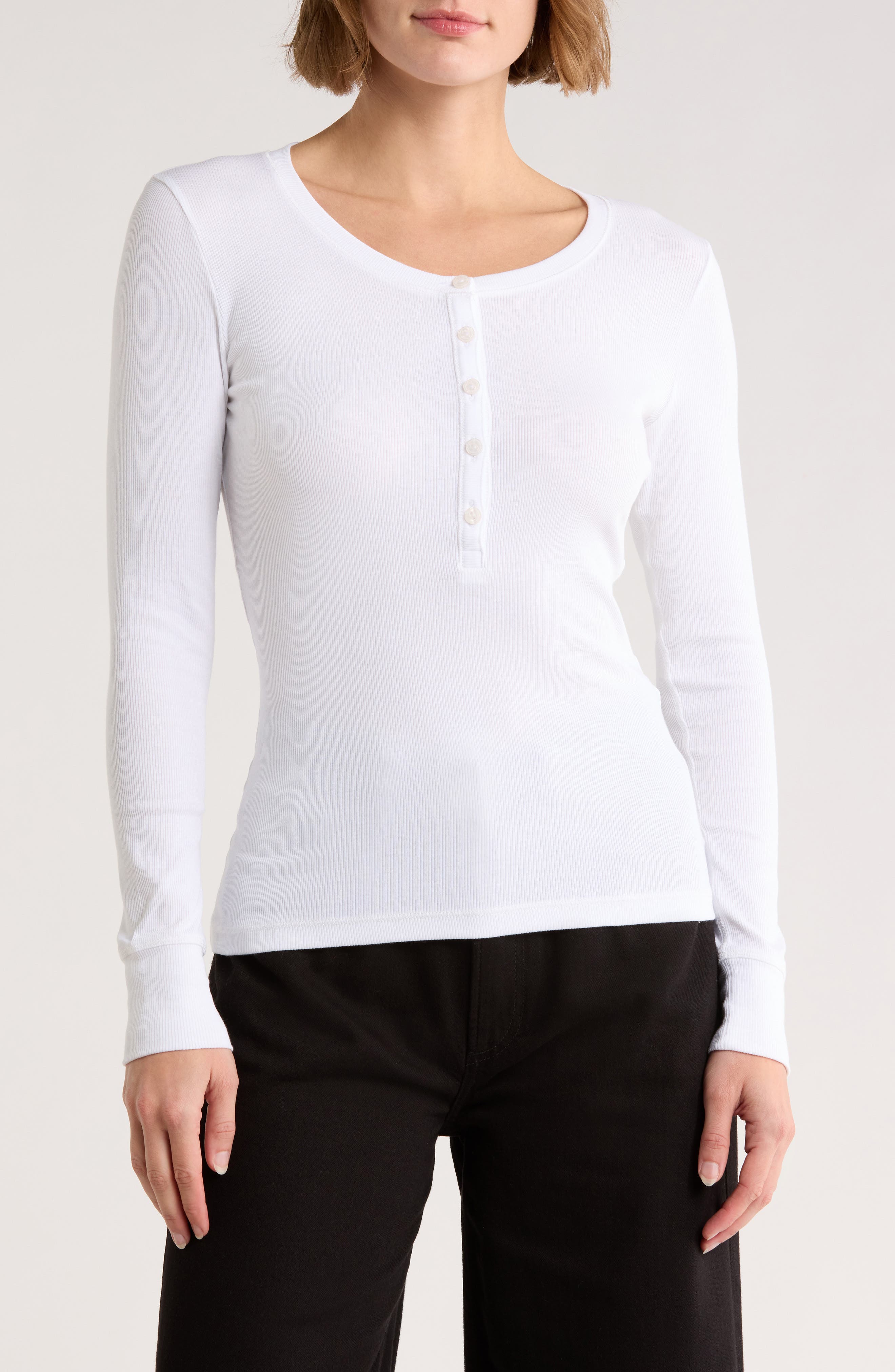 rag & bone Essie Rib Henley