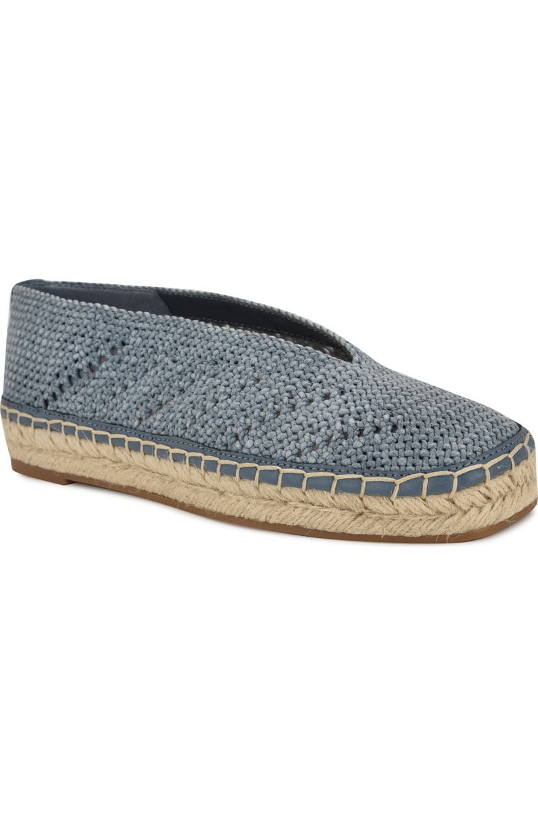 Nine West Rorie Woven Espadrille, Main, color, Medium Blue