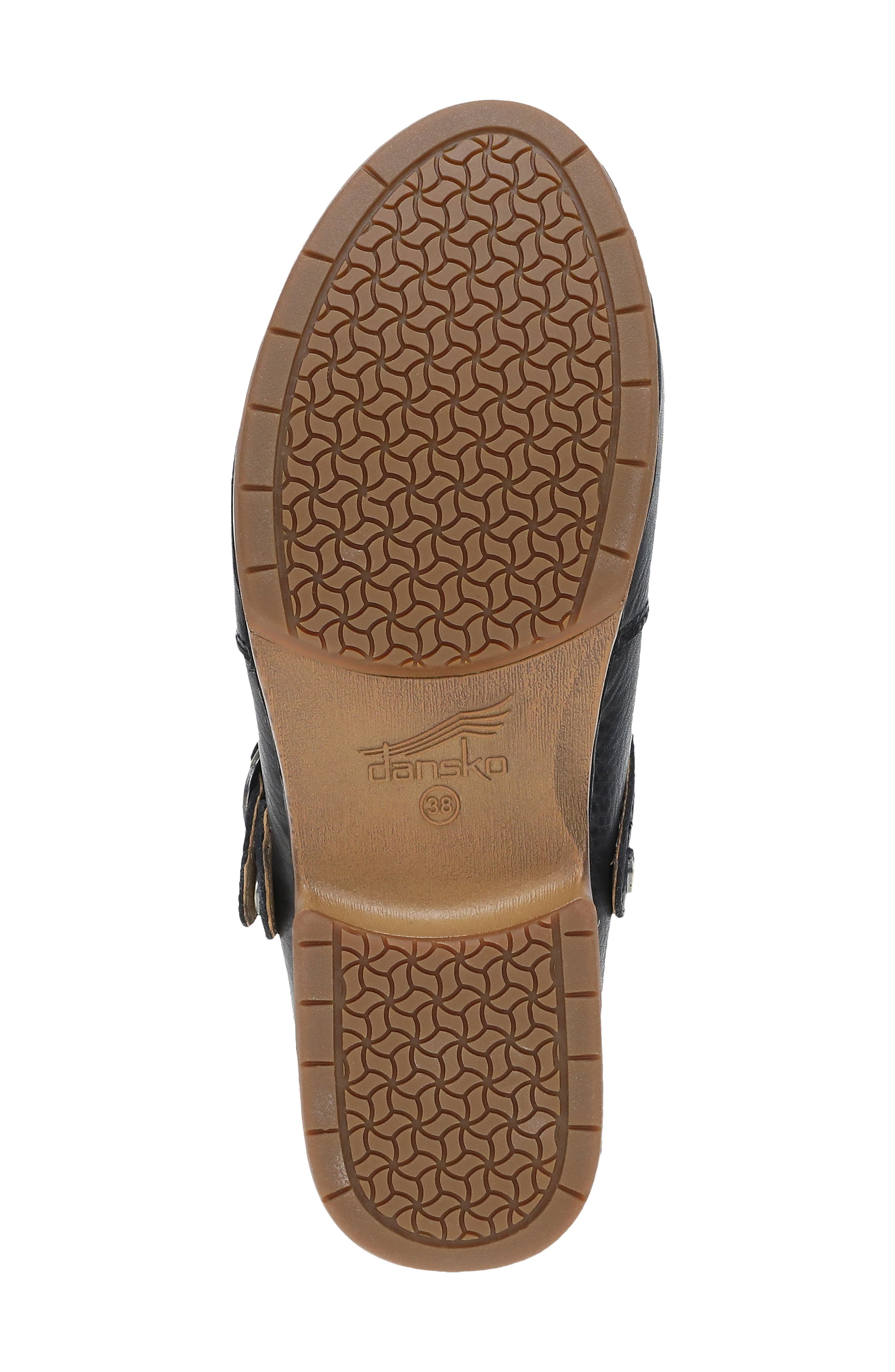 Dansko Millie Mule, Alternate, color, Black Waxy Milled